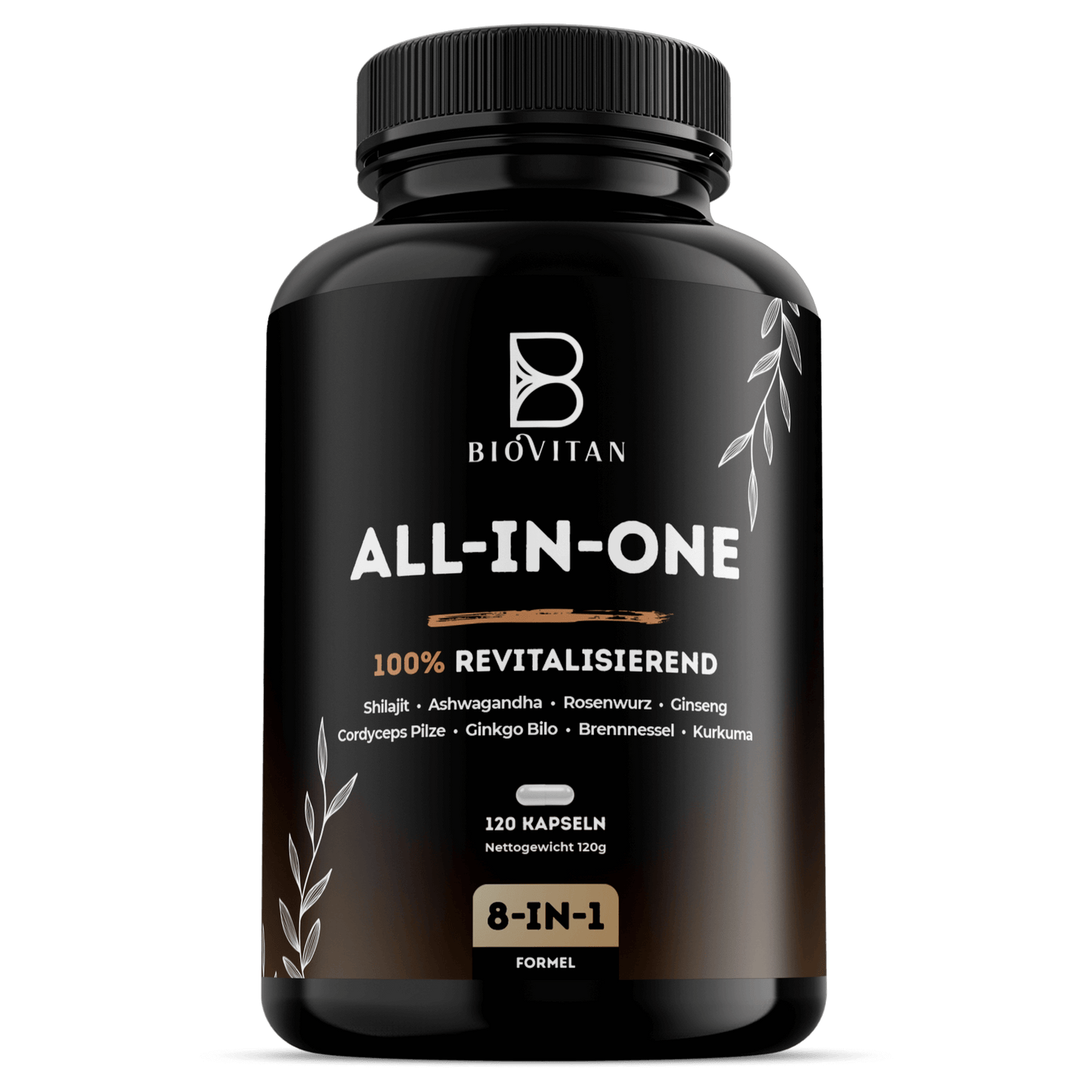 ALL IN ONE Kapseln mit Shilajit & Ashwagandha - 120 Stk.
