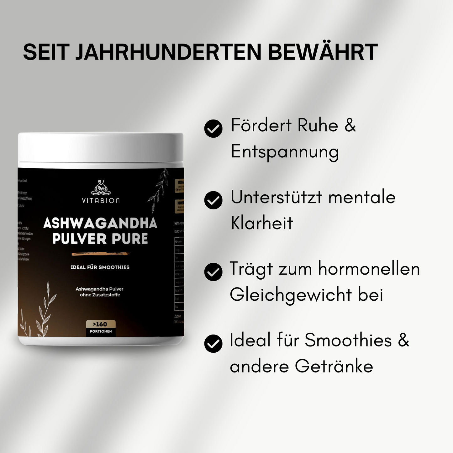 Ashwagandha Pulver PURE - 500g