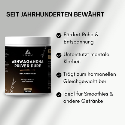 Ashwagandha Pulver PURE - 500g