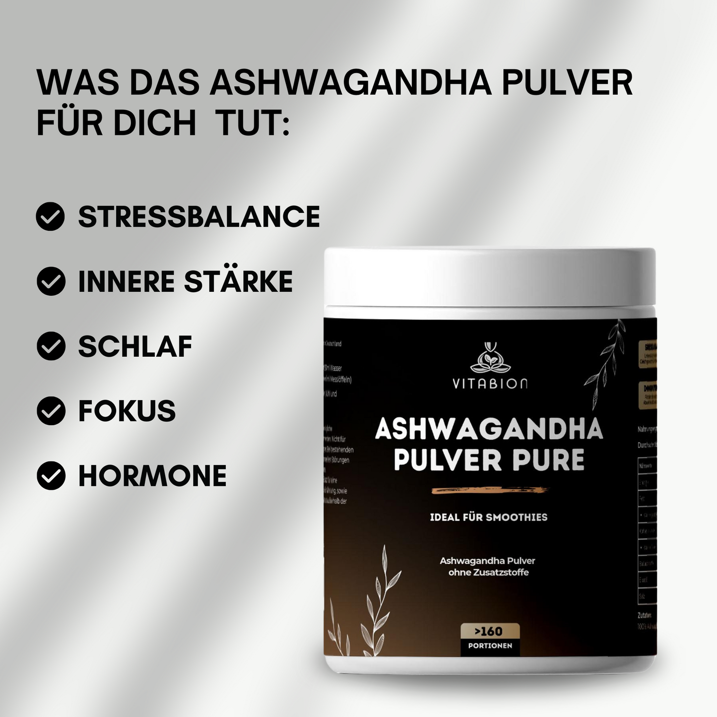 Ashwagandha Pulver PURE - 500g