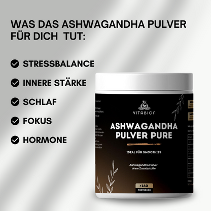 Ashwagandha Pulver PURE - 500g